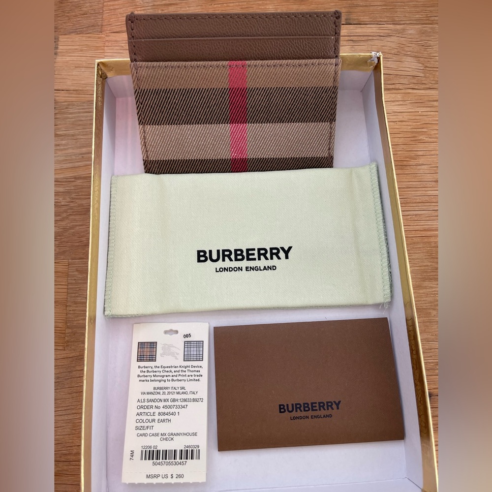 Burberry Brown Key and Card Holder